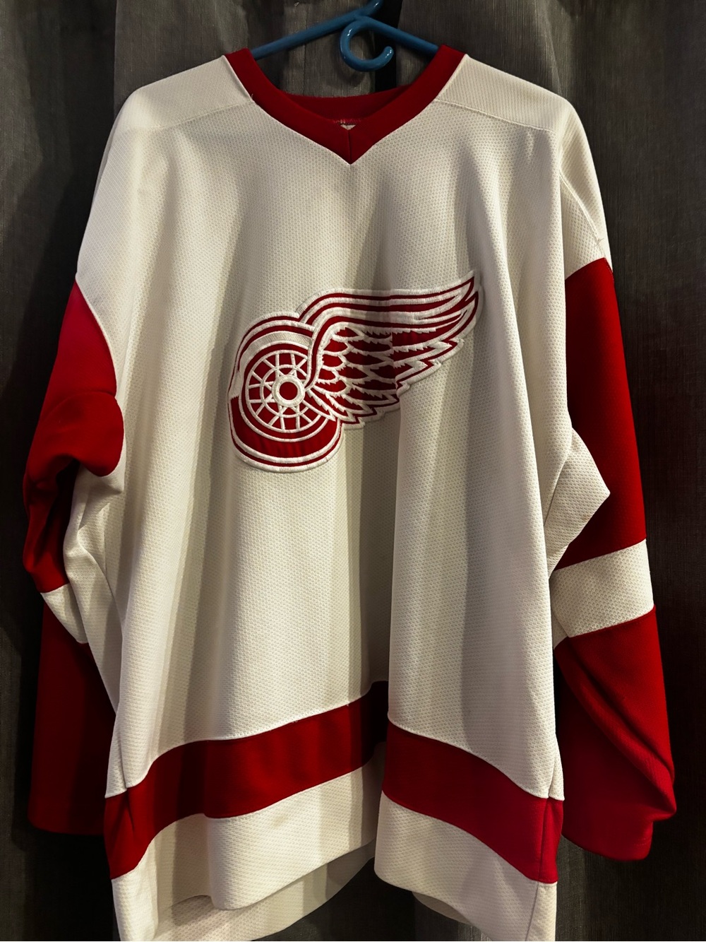 STARTER White and Red Detroit Hockey Jersey